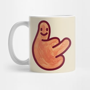 smiling hand Mug